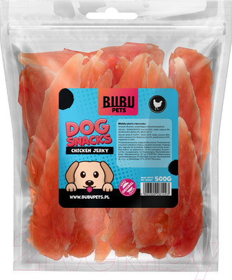 Лакомство для собак Bubu Pets Мягкая куриная грудка / PS0001 (500г)