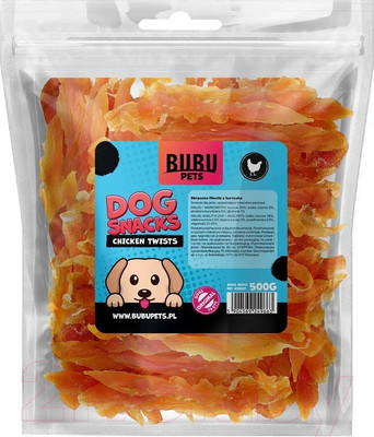 Лакомство для собак Bubu Pets Твистеры из куриного филе / PS0003 (500г)