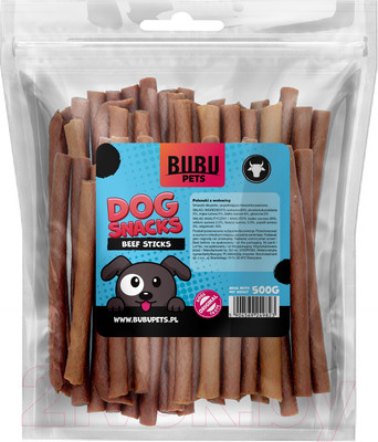 Лакомство для собак Bubu Pets Палочки из говядины / PS0015 (500г)