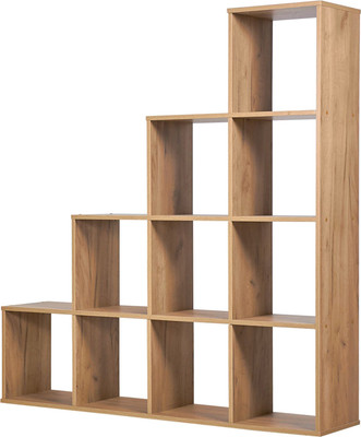 Стеллаж Polini Kids Home Smart Каскадный 10 секций (дуб крафт/золото)