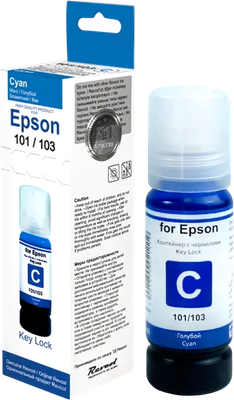 Контейнер с чернилами Revcol Для Epson серия L 101/103/106 / 6435 (70мл, Cyan Dye)