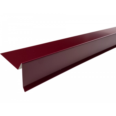 Планка торцевая Технониколь 75x25x65x5x2000 RAL 3005 (красный)