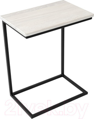 Приставной столик Stal-Massiv Hawk (дуб беленый/черный)