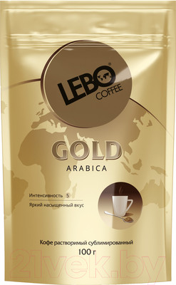 Кофе растворимый Lebo Gold сублимированный (100г, дойпак)