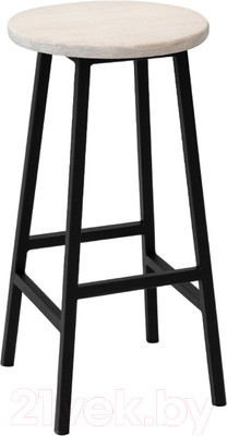 Табурет барный Stal-Massiv SMH-63 (дуб беленый/черный)