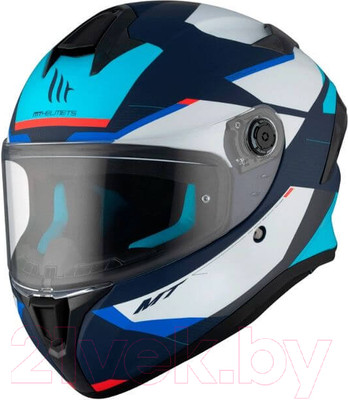 Мотошлем MT Helmets Targo S Kay (L, матовый синий/белый)
