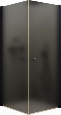 Душевой уголок MaybahGlass MGY-1295-6 (графитовое матовое стекло/черный)