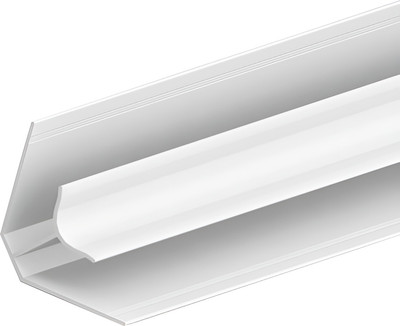 Угол для стеновой панели Ideal Ламини 8мм 001-0 Белый Глянцевый (3м, внутренний)