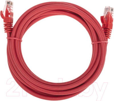 Кабель Rexant U/UTP CAT 6 RJ45-RJ45 26AWG LSZH / 02-0293-2 (2м,красный)