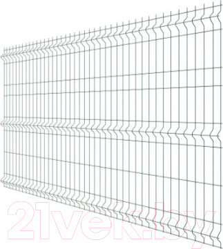 3D панель заборная Белзабор Fine RAL 6005 GL 1730x2500мм