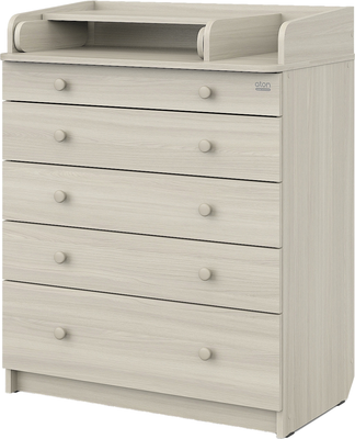 Комод пеленальный Атон Leo 805 С органайзером С шариковыми направляющими (шимо светлый)