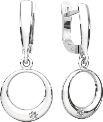 Серьги из серебра ZORKA 0310077 (с фианитами)