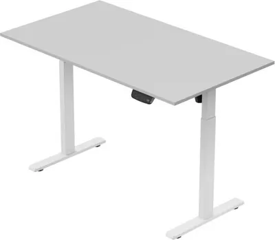 Стол с подъемным механизмом Smartstol One 140x80x1.8 (белый/серый камень)