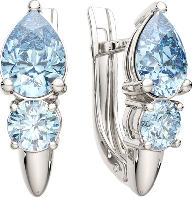 Серьги из серебра ZORKA 03S4057 (с топазами)