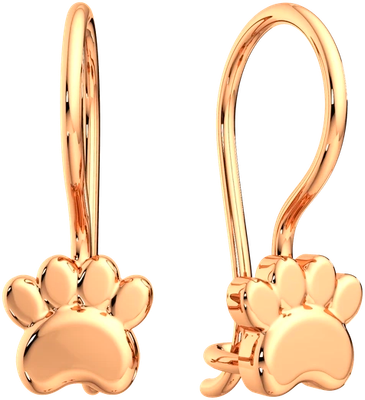 Серьги из розового золота ZORKA 300316.14K.R