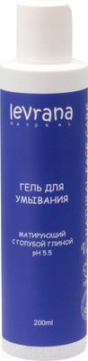 Гель для умывания Levrana Матирующий с голубой глиной (200мл)