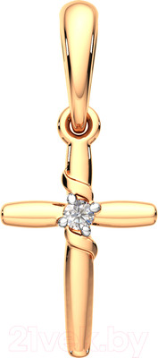 Крестик из розового золота ZORKA 440492.14K.R.ZZ (с фианитами)