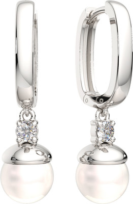 Серьги из серебра ZORKA 03101439 (с жемчугом и фианитами)