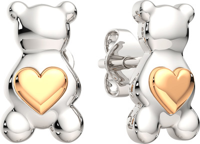 Серьги из серебра ZORKA 0300428.G14K (с золотой вставкой)