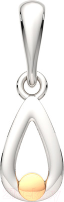 Подвеска из серебра ZORKA 0430429.G14K (с золотой вставкой)