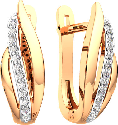 Серьги из розового золота ZORKA 3101423.14K.R.ZZ (с фианитами)