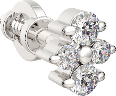 Моносерьга из белого золота ZORKA 3D00413.14K.W (с бриллиантами)