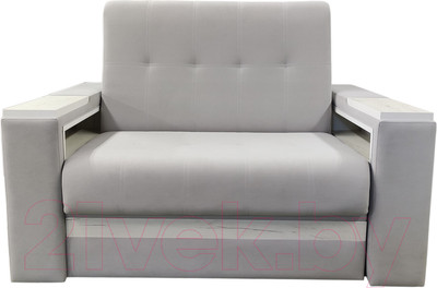Диван Bobrovmebel Болеро 2-1.0тнц  (микровелюр cимпл 30 светло-серый)