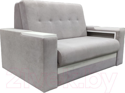 Диван Bobrovmebel Болеро 2-1.2тнц  (микровелюр cимпл 30 светло-серый)