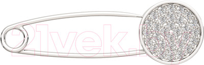 Брошь из серебра ZORKA 0940006 (с фианитами)