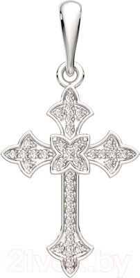 Крестик из серебра ZORKA 0440361.ZZ (с фианитами)
