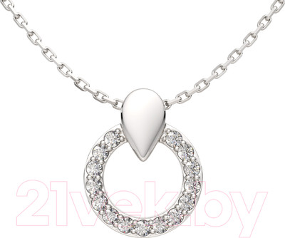 Колье из серебра ZORKA 0550732.ZZ (45см, с фианитами)