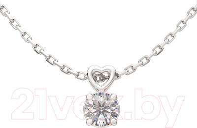 Колье из серебра ZORKA 0550098.ZZ (40см, с фианитом)