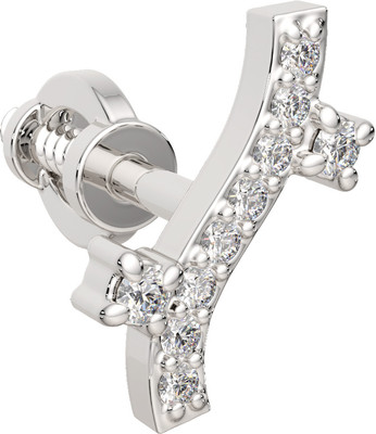 Моносерьга из белого золота ZORKA 3D00449.14K.W (с бриллиантами)