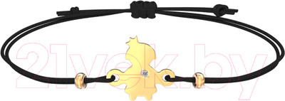 Браслет из розового золота ZORKA 6D0056-9K (18см, с бриллиантом)