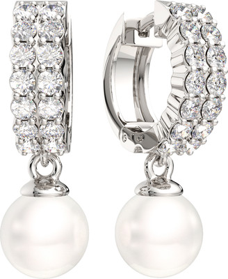 Серьги из серебра ZORKA 03101417 (с жемчугом и фианитами)