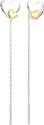 Серьги из серебра ZORKA 0300412.G14K.ZZ (с золотой вставкой)