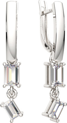 Серьги из серебра ZORKA 03101337 (с фианитами)