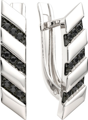 Серьги из серебра ZORKA 03101201.ZZ (с наношпинелями)