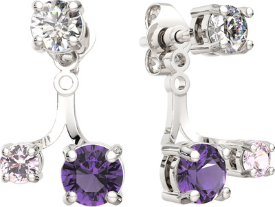 Серьги из серебра ZORKA 0310555 (с фианитами)