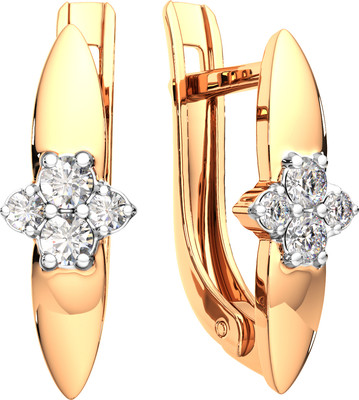 Серьги из розового золота ZORKA 3101579.14K.R (с фианитами)