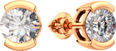 Серьги из розового золота ZORKA 310719.9K.R (с фианитами)