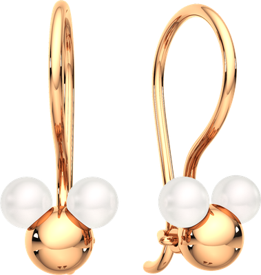 Серьги из розового золота ZORKA 310752.14K.R