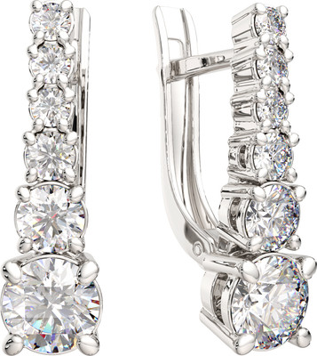 Серьги из серебра ZORKA 0310910 (с фианитами)