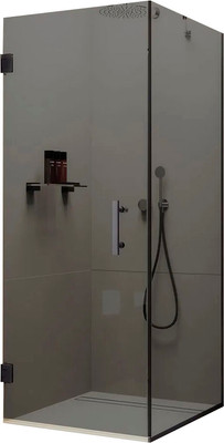 Душевой уголок MaybahGlass MGY-1309-6 (графитовое стекло/черный)