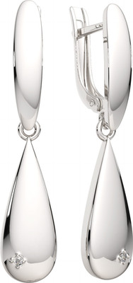 Серьги из серебра ZORKA 03D0081.ZZ (с бриллиантами)