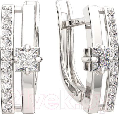 Серьги из серебра ZORKA 03101256 (с фианитами)