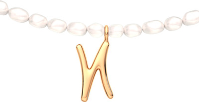 Колье из розового золота ZORKA 530019.9K.R (38см, с жемчугом)