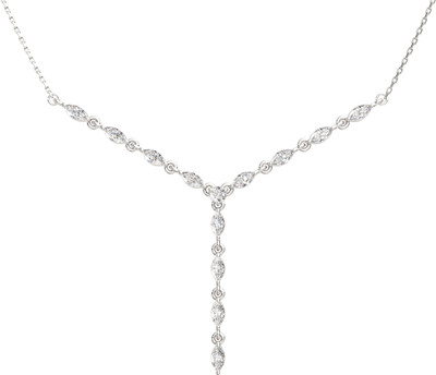 Колье из серебра ZORKA 05501289 (45см, с фианитами)