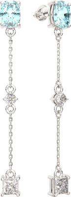 Серьги из серебра ZORKA 0310368 (с наноситалами и фианитами)