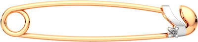 Брошь из розового золота ZORKA 9D0005-9K (с бриллиантом)